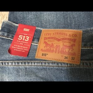 Levi’s brand new 513 jeans.slim straight fit